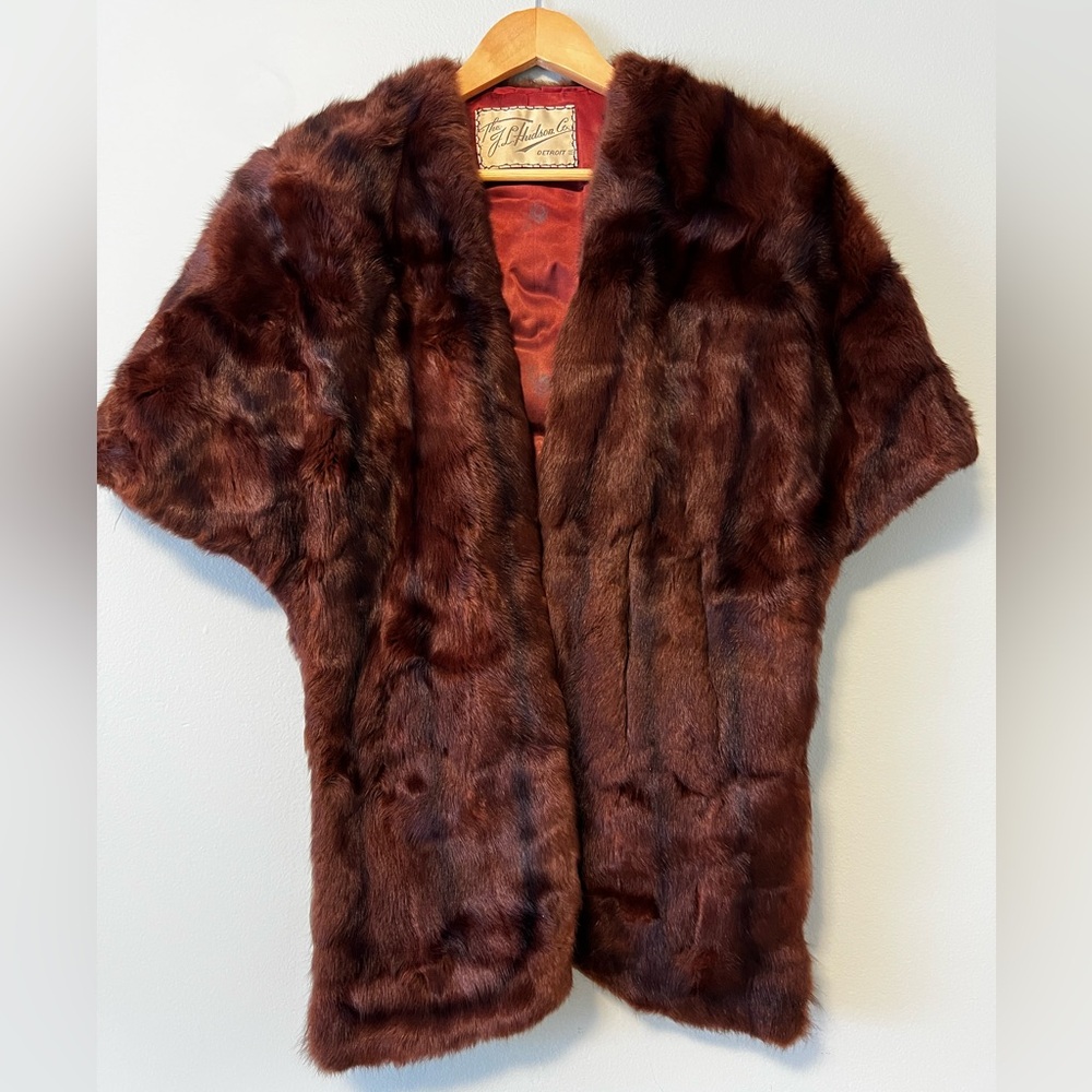 Vintage Hudson’s Fur Shawl